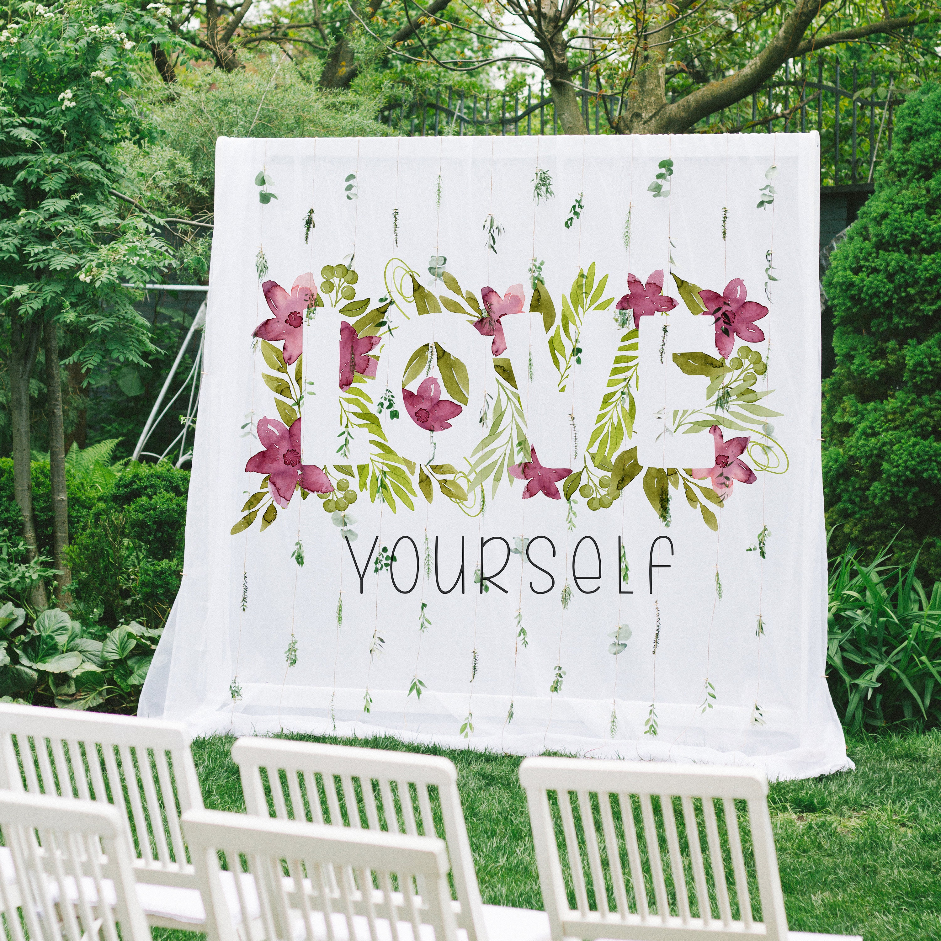 Custom Photo Tapestry - Personalized Wall Decor With Your Image & Text For Bedroom, Living Room, Wedding Backdrop