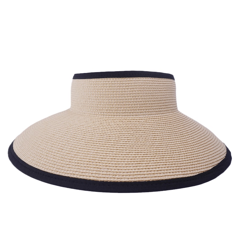 Straw Beach Sun Hat for Women Wide Brim Visor Hat Sun Visor - Etsy