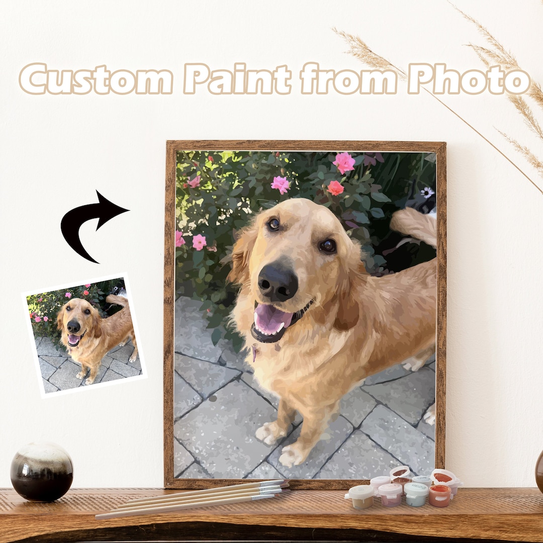 Custom Paint by Number | Personalized Canvas Wall Art From Photo ...
