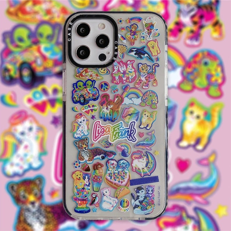 Lisa Frank Iphone 14 Case Lisa Frank Stickers Rainbow Label Etsy