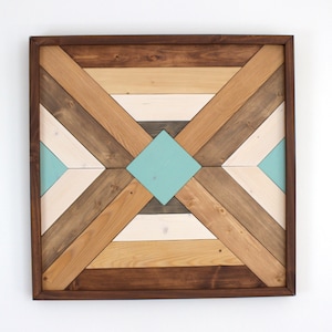 La Primera - Houten Kunst aan de muur, Geometrische Hout Kunst, Etnische Hout Kunst, Teruggewonnen Hout Kunst, Home Wall Decor, Office Wall Hanging - Art Mural Bois
