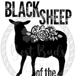 Black Sheep of the Family PNG Design