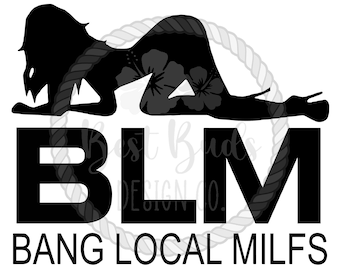 Bang Local MILFS PNG Design in Black