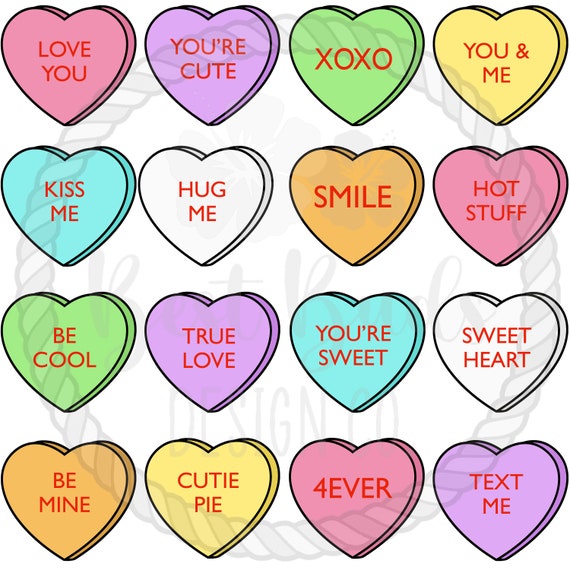 Cute conversation heart sayings outlet