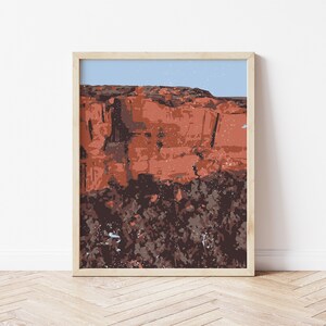 Cliff Face Art Print | Wall Art Prints | Contemporary Art Print | Abstract Wall Decor | Australia Landscape Print | Rock Form