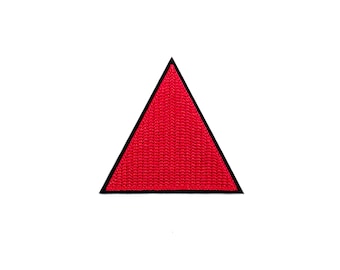 Delta Sigma Theta Pyramid Chain Stich Patch BLK/Red