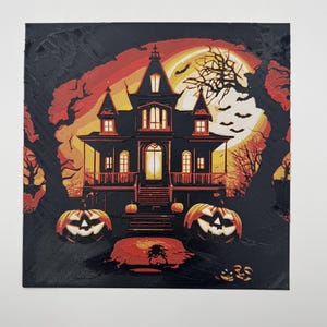 Halloween House Textured 3D Picture