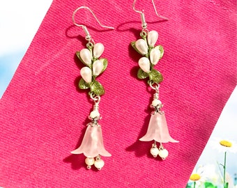 Lily of the Valley Earrings Flower Dangle Earrings Unique Gift for Her ...