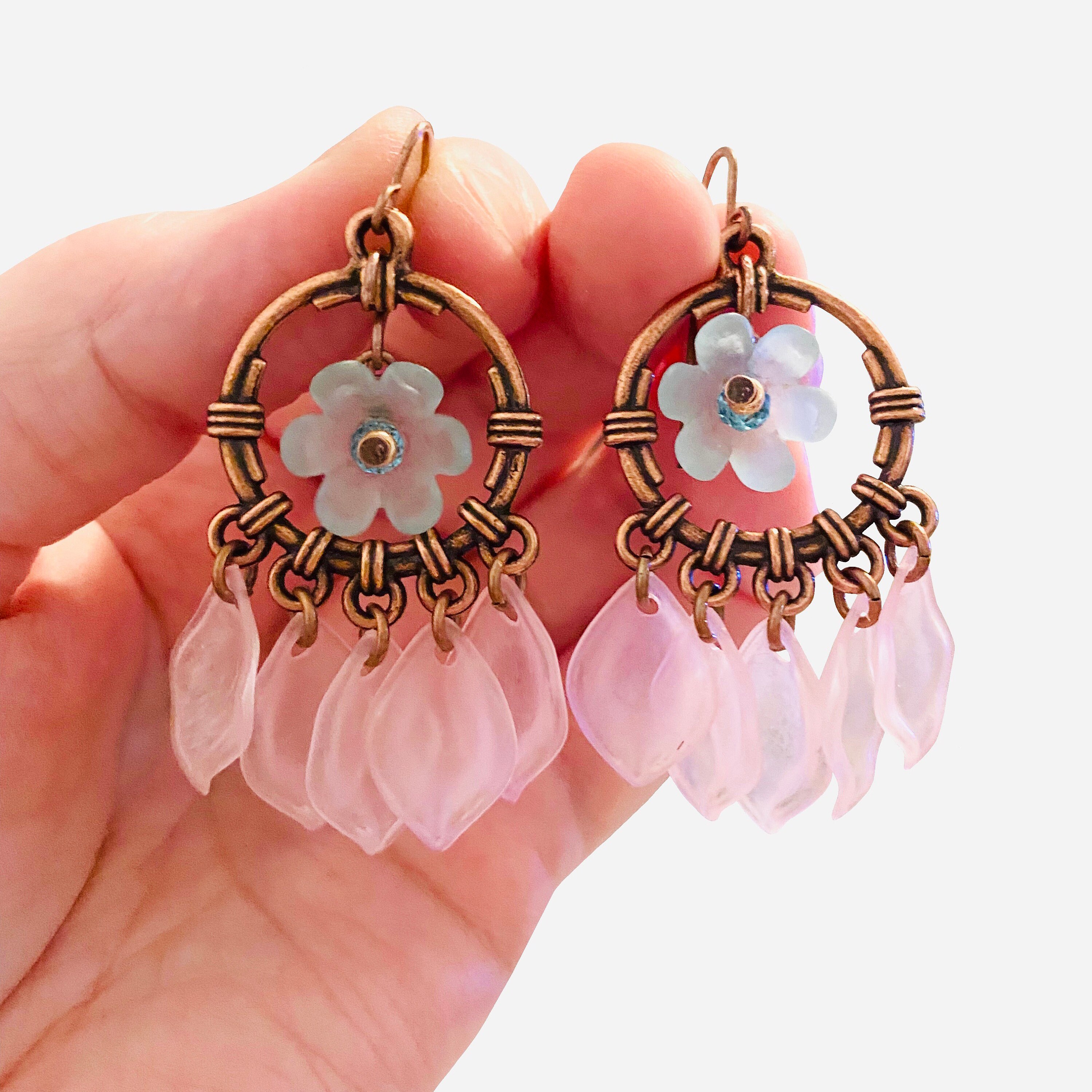 Cottagecore Earrings Fairycore Style Earrings Copper Hoop | Etsy