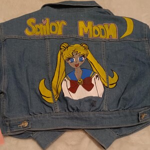 Betty Boop Handmade Denim Jacket, Cartoon Jacket, Acrylic art, Denim Jacket, Betty Boop