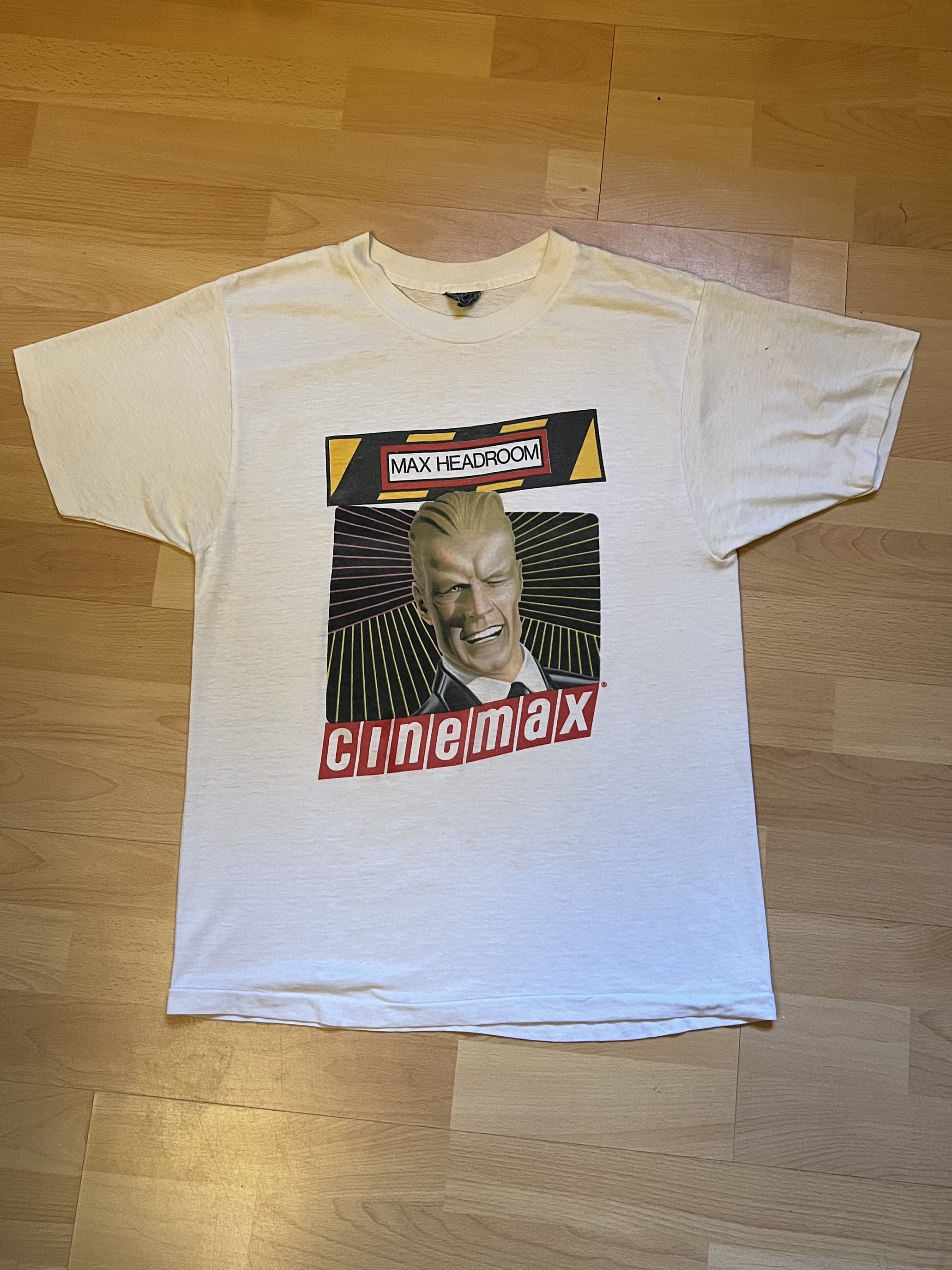 カ*ヌ様 マックスヘッドルーム Max Headroom Tシャツ 80年代　X USA製 80s Max Headroom マックスヘッドルーム Tシャツ 貴重