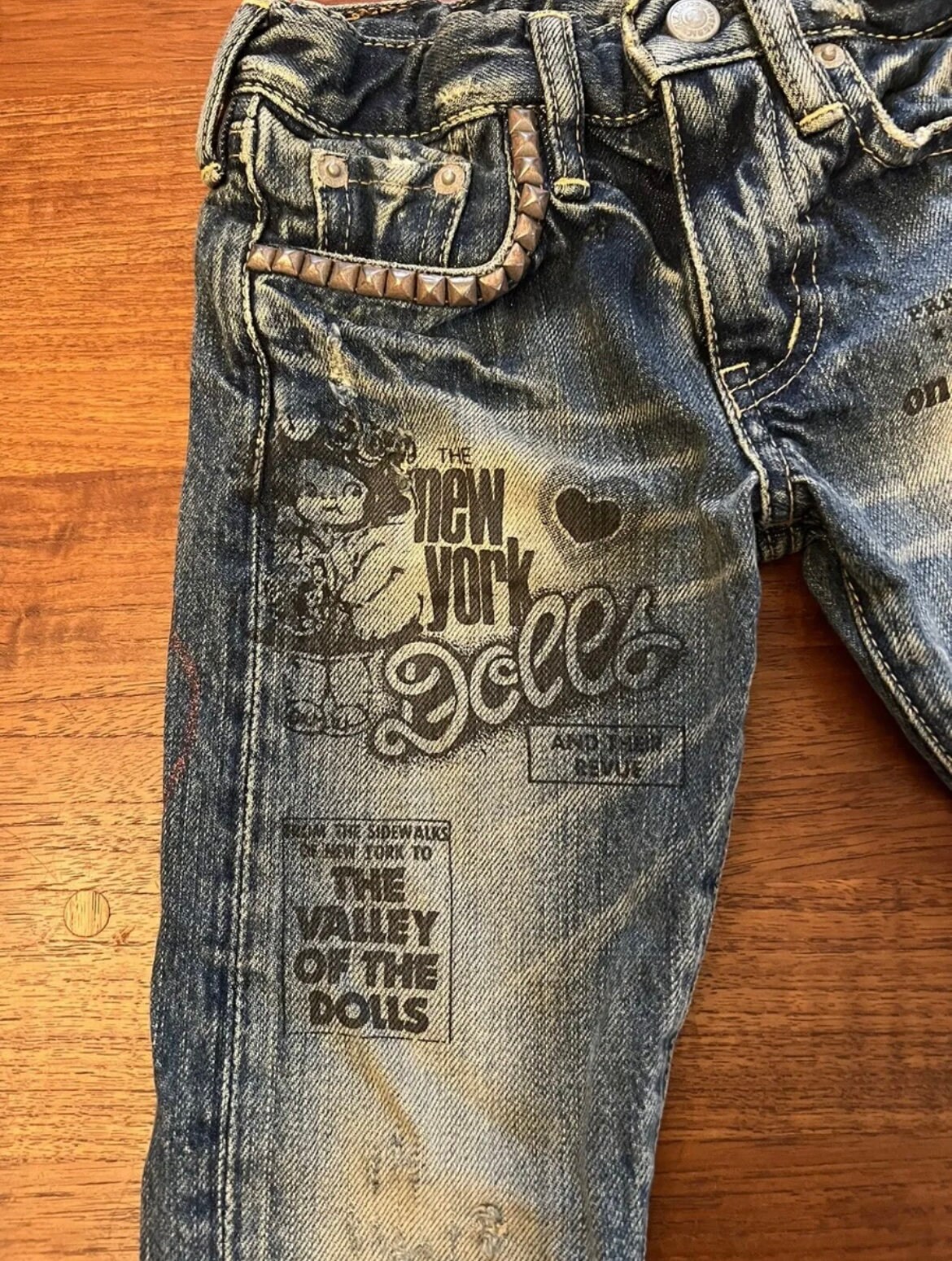 Y2K Hysteric Glamour New York Dolls Kids Jeans . Never Worn