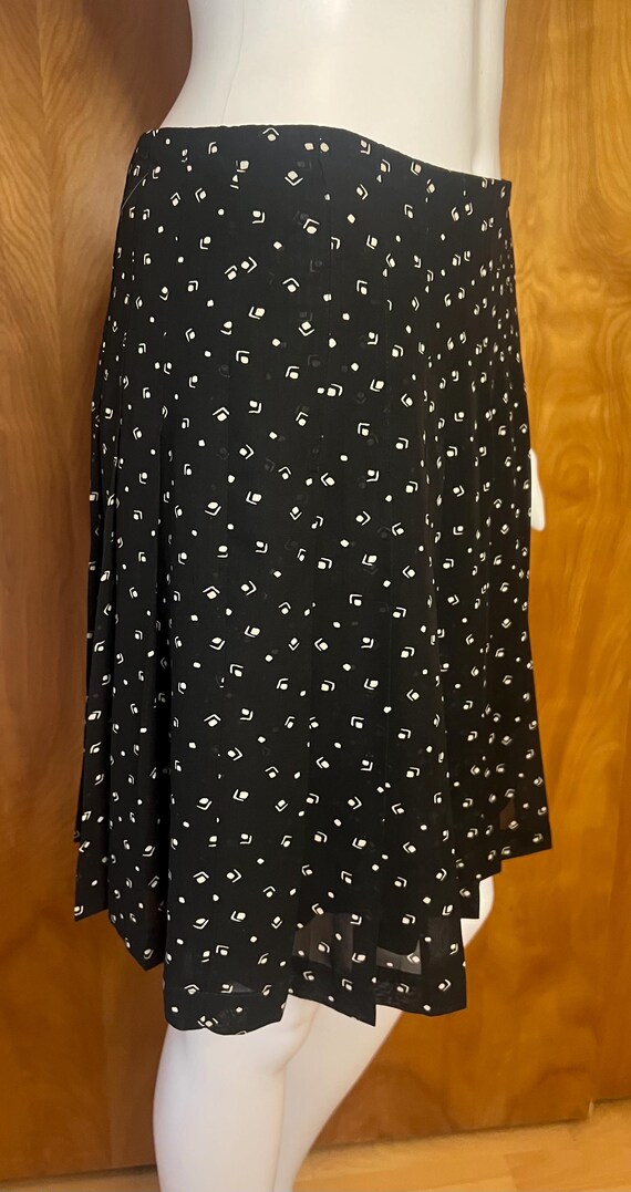 Y2K Ralph Lauren polka dot abstract pattern pleat… - image 4