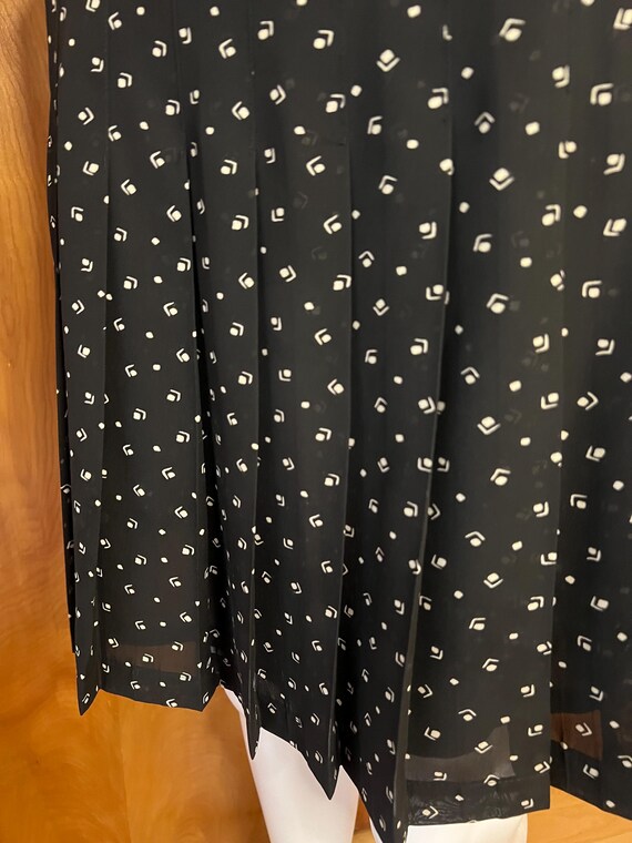 Y2K Ralph Lauren polka dot abstract pattern pleat… - image 7