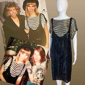 Debbie Gibson 1989 Red Carpet Dress by St Martins /cute Suspender Style  /size: S/M Pullover Dress/ Gently Worn (some Missing Beads )AS IS - Etsy  Canada