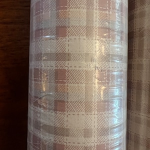 70’s 80’s deadstock novelty plaid wallpaper border country pastel plaid 2 rolls /33 ft on each roll. Perfect for a mid century remodel .