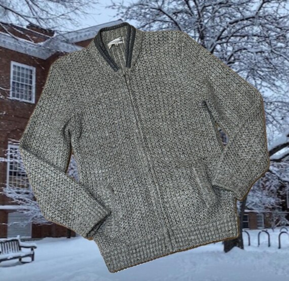 80s Preppy Winter Love Story — Crocodile Brand Wool Mohair Bomber
