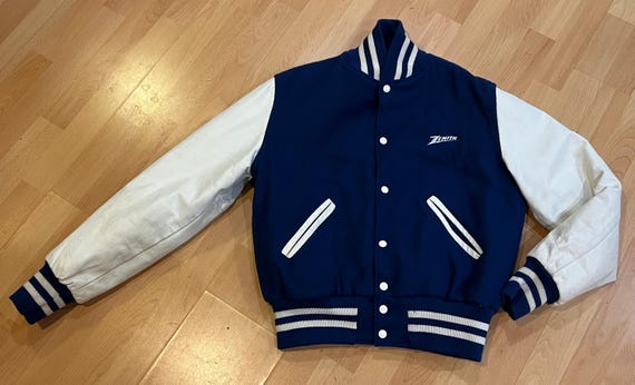 80s Letterman Jacket With the Embroidery Zenith by Holloway