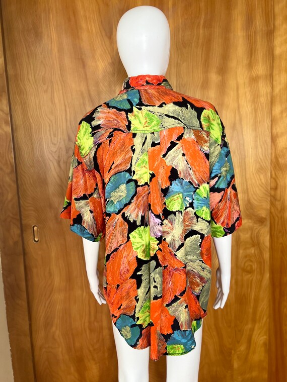 90’s Epic tropical Cogi collection 100% rayon men… - image 7