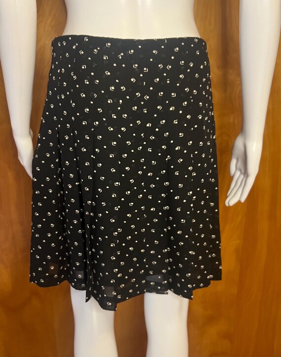 Y2K Ralph Lauren polka dot abstract pattern pleat… - image 5