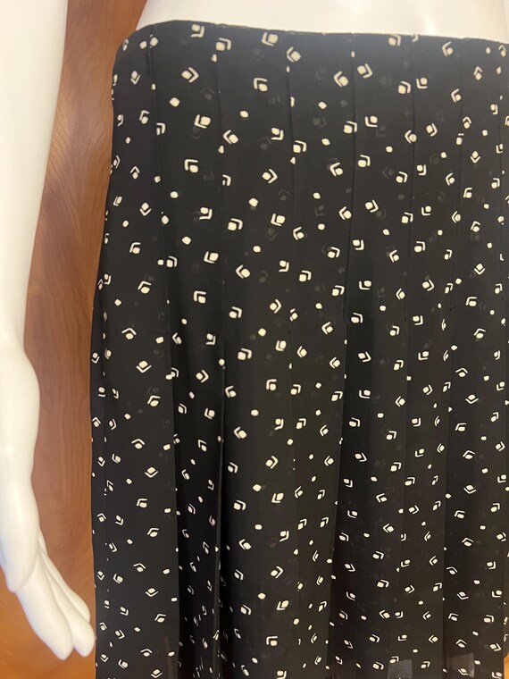 Y2K Ralph Lauren polka dot abstract pattern pleat… - image 3