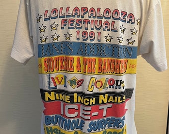 90's Lollapalooza 1991 Festival Authentic Size Large ***some Wear