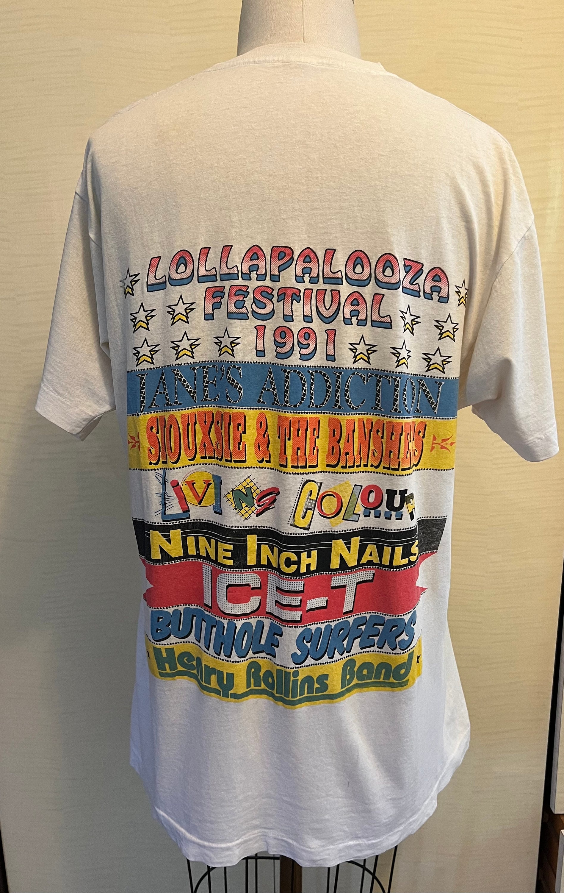 90's Lollapalooza 1991 Festival Authentic Size Large ***some Wear