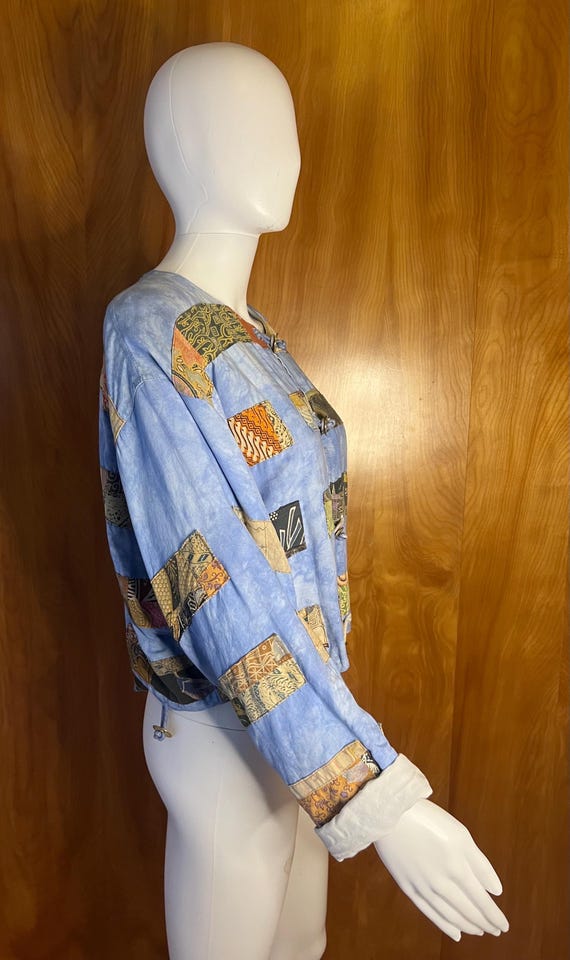 90s super Chic patchwork jacket with coin details… - image 3