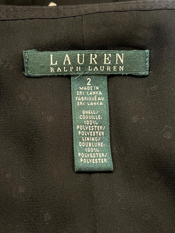 Y2K Ralph Lauren polka dot abstract pattern pleat… - image 8