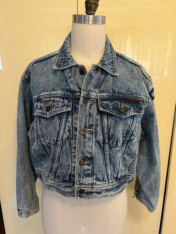 90's FOSSE COIN Denim X Japanese Brand Cropped Acid Washed 90's FOSSE COIN Denim X Japanese Brand Cropped Acid Washed
