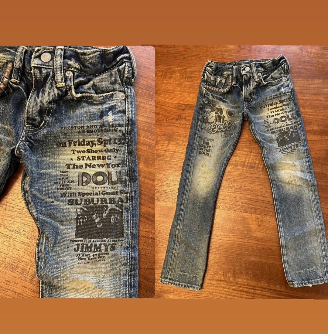 Y2K Hysteric Glamour New York Dolls Kids Jeans . Never Worn Y2K Hysteric Glamour New York Dolls Kids Jeans . Never Worn