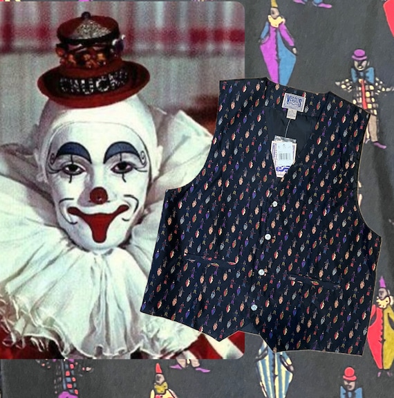 90s Deadstock clown core vest by Vessels brushed … - image 1