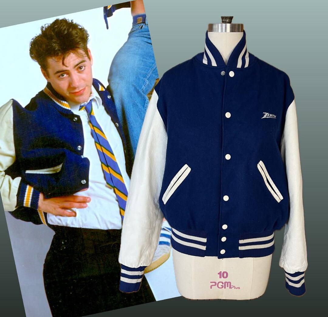 80s Letterman Jacket With the Embroidery Zenith by Holloway