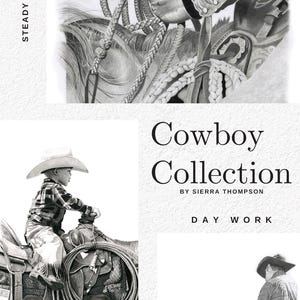 Paquete de 3 tarjetas en blanco Cowboy Collection 5x7