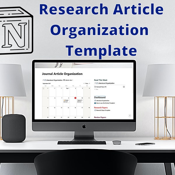 Notion Journal Article Organization Template | Organize Research Articles, Literature, Journal Articles