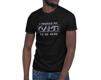 Koszulka do gier, Koszulka do gier, Koszulka do gier wstrzymanych, Koszulka do gier, Gry wideo, Koszulka do gier wideo, Gry, Koszulka unisex