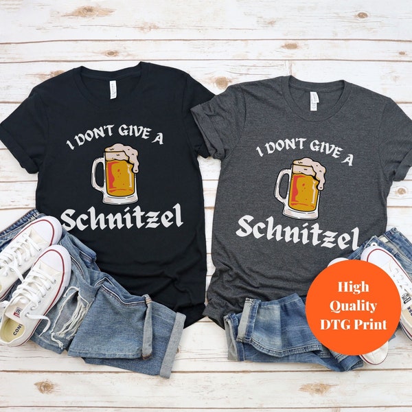 I Don't Give A Schnitzel Shirt,Oktoberfest Shirt,Matching Group Beer Festival Shirt,Drinking Team Shirt,German Oktoberfest Outfit,Beer Tee