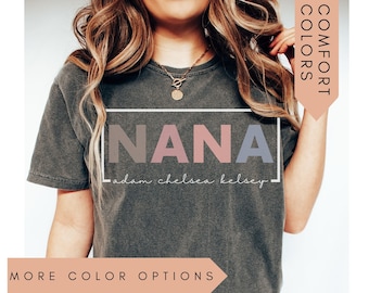 Nana Shirt With Grandkids Names,Nana Gifts,Personalized Nana Shirt,Grandkids Names Shirt,Custom Grandma Shirt,Nana Mothers Day Gift For Nana
