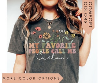 My Favorite People Call Me Grandma Shirt, Custom Grandma Tshirt, Personalized Grandma Shirt, Grandma Announcement, Gifts For Grandma Gift
