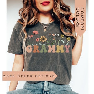Grammy Shirt, Grammy Wildflowers Shirt, Grammy TShirt, Grammy T Shirt, Grammy Shirts, Mothers Day Gift For Grammy Gifts,Comfort Colors Shirt