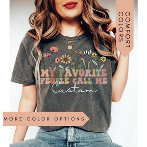 My Favorite People Call Me Grandma Shirt, Custom Grandma Tshirt, Personalized Grandma Shirt, Grandma Announcement, Gifts For Grandma Gift