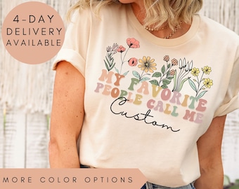 My Favorite People Call Me Grandma Shirt, Custom Grandma Tshirt, Personalized Grandma Shirt, Grandma Announcement, Gifts For Grandma Gift