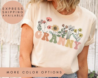 Granny Shirt, Granny Wildflowers Shirt, Granny TShirt, Granny T Shirt, Granny Shirts,Mothers Day Gift For Granny,Grandma Shirt,Granny Gifts