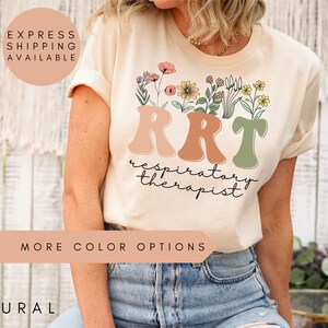 Respiratory Therapist Shirt, Respiratory Therapist Gifts, Respiratory Shirt, Wildflower RT Shirt, Pulmonology Shirt, Respiratory Therapy
