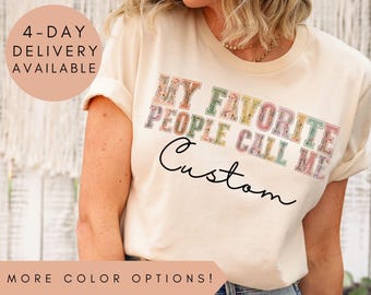 My Favorite People Call Me Grandma Shirt, Custom Grandma Tshirt, Personalized Grandma Shirt, Grandma Announcement, Gifts For Grandma Gift