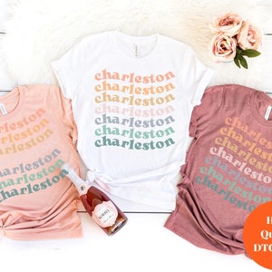 Groovy Charleston Bachelorette Party Shirts, Charleston Bride, Charleston Girl's Trip, Charleston Girl's Weekend, Vintage Bach Party Shirts