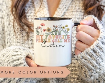 My Favorite People Call Me Grandma Mug, Custom Grandma Mug, Personalized Grandma Coffee Mug, Grandma Announcement, Gifts For Grandma Gift