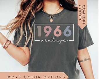 60th Birthday Shirt, Vintage 1966 Shirt, 60th Birthday Gift For Women, 60th Birthday Gift For Men, 60th Birthday Friend, 60th Birthday Woman