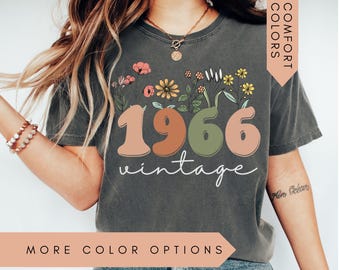 60th Birthday Shirt, Vintage 1966 Shirt, 60th Birthday Gift For Women, 60th Birthday Gift For Men, 60th Birthday Friend, 60th Birthday Woman