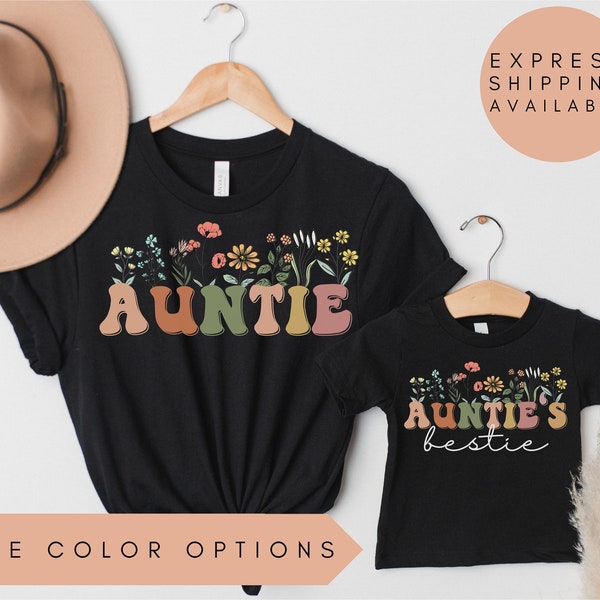 Aunt and Niece Shirts, Auntie's Bestie Shirt, Aunt and Nephew Shirts, Gift for Aunt, Gift for Niece, Gift For Nephew, Gift from New Aunt